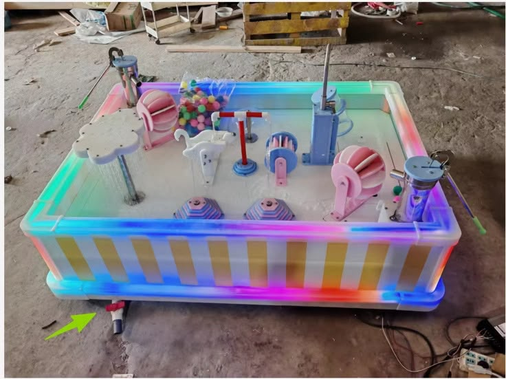 Water at Fun Together — Pour, splash, scoop, and float. A sensory water station with cups, boats, and endless giggles — towels on us.